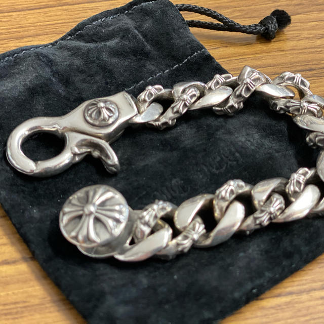 Chrome Hearts(クロムハーツ)の本日のみ限界値下げ　クロムハーツ　ブレスレット　ファンシーチェーン　極美品 メンズのアクセサリー(ブレスレット)の商品写真