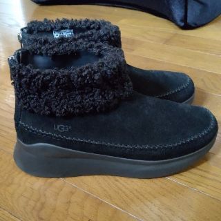 アグ(UGG)のugg ショートブーツ ブラック  スエード(ブーツ)