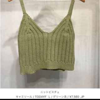 トゥデイフル(TODAYFUL)のトゥデイフルニットビスチェ(その他)