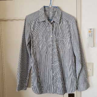 ムジルシリョウヒン(MUJI (無印良品))のレディース　ストライプシャツ(シャツ/ブラウス(長袖/七分))