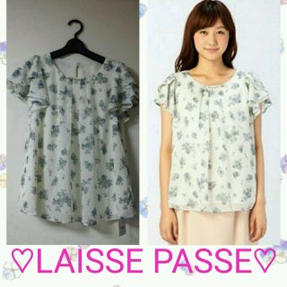 レッセパッセ(LAISSE PASSE)のﾚｯｾﾊﾟｯｾ ｸﾗｼｶﾙﾛｰｽﾞBL(シャツ/ブラウス(半袖/袖なし))