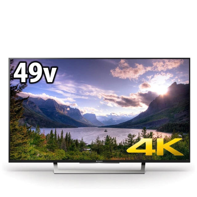 品質保証 テレビ 液晶 49V型 美品ソニー - SONY ブラビア 4K S KJ