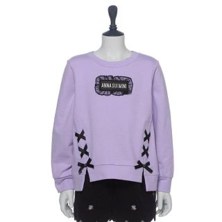 アナスイミニ(ANNA SUI mini)の新品　アナスイミニ　ボックスフリルロゴレーストレーナー　150(Tシャツ/カットソー)