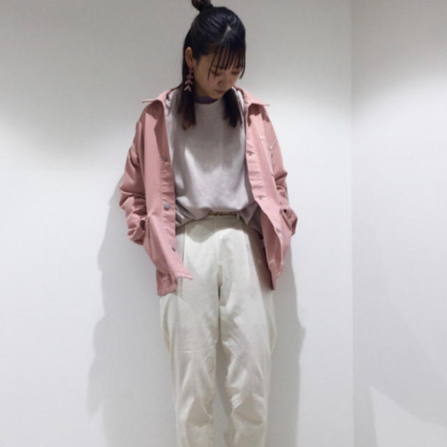 GU(ジーユー)のGU カバーオール＋E ピンクS メンズのジャケット/アウター(カバーオール)の商品写真
