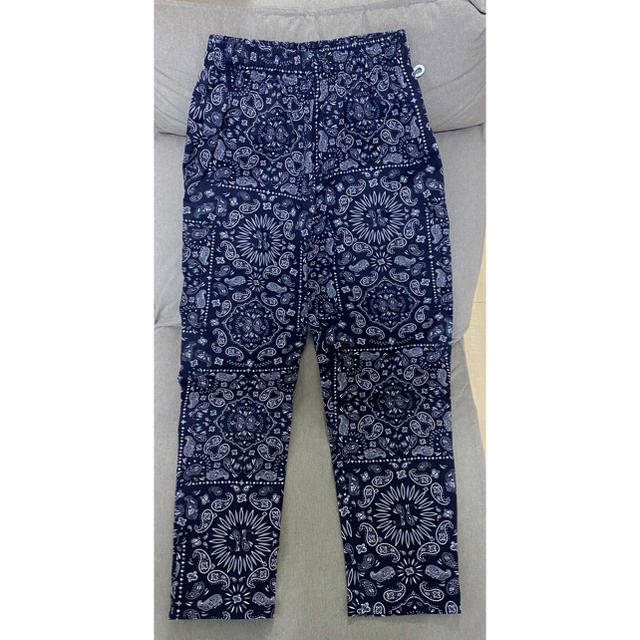 cookman chef pants ペイズリー　ブラック　L