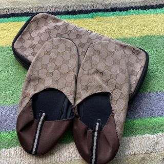 グッチ(Gucci)のグッチGUCCIスリッパ　携帯用　ホテル飛行機　室内(スリッパ/ルームシューズ)