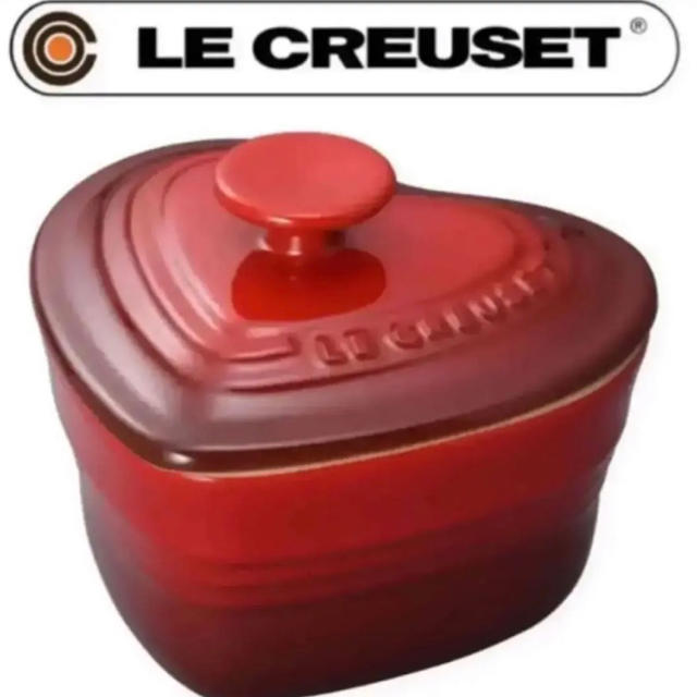 LE CREUSET(ルクルーゼ)の値下げしました！美品ルクルーゼ ラムカン・ダムール （チェリーレッド）   インテリア/住まい/日用品のキッチン/食器(食器)の商品写真