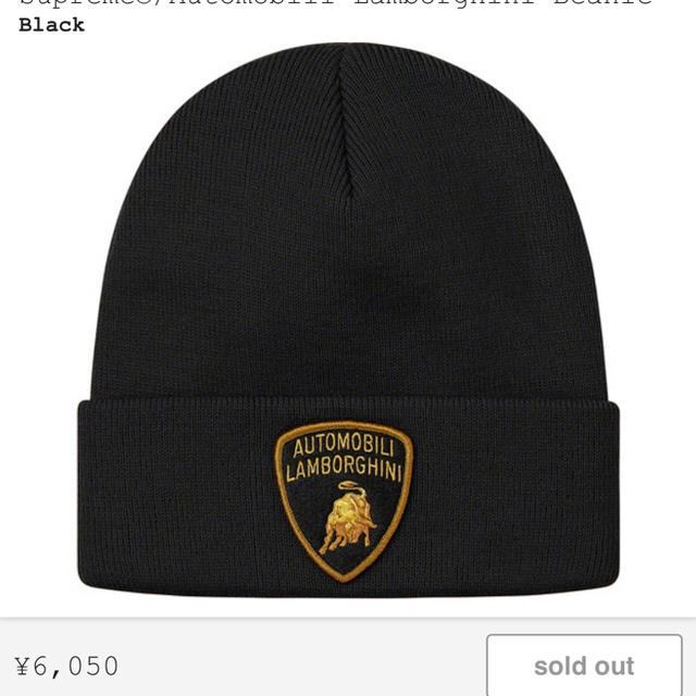 Supreme Automobili Lamborghini beanie