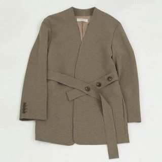 トゥデイフル(TODAYFUL)のちー☆様専用 TODAYFUL Collarless Belt Jacket(ノーカラージャケット)