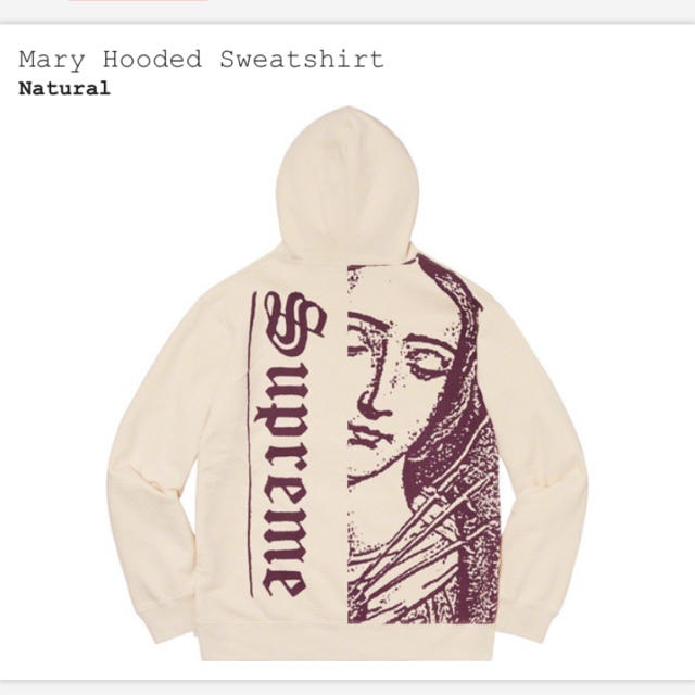 メンズsupreme 20ss Mary hooded sweatshirt M