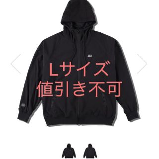 シー(SEA)のwind and sea HOODED ZIP-UP JACKET/BLACK(ナイロンジャケット)