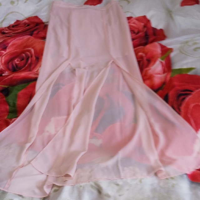 FOREVER 21(フォーエバートゥエンティーワン)のターザン様専用💖民族衣装ピンクの スリットスカート二点 レディースのスカート(ロングスカート)の商品写真