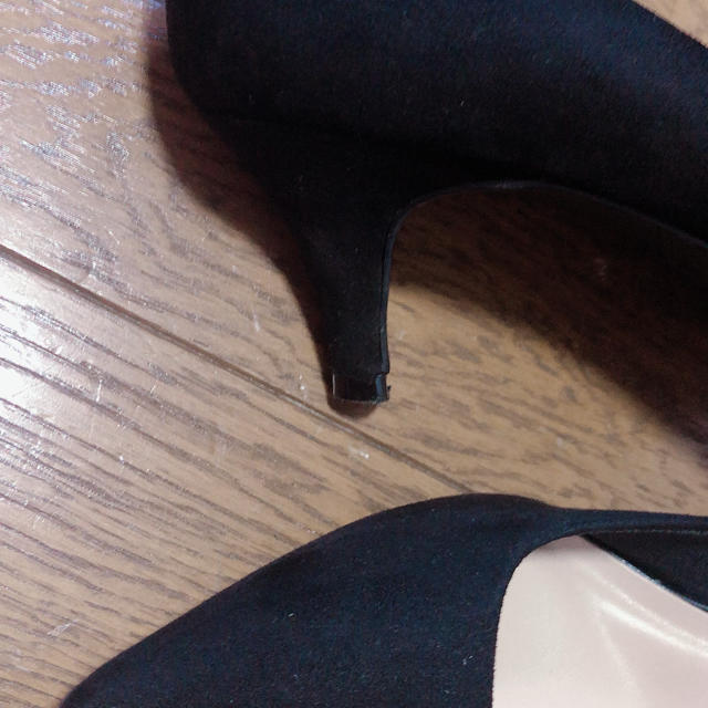 GU(ジーユー)のGU マシュマロパンプス　23.5 黒 レディースの靴/シューズ(ハイヒール/パンプス)の商品写真