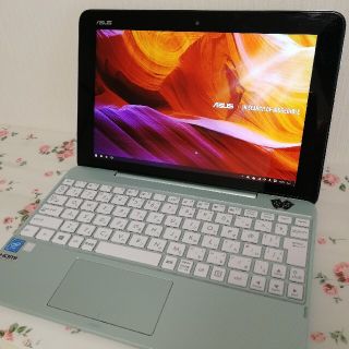 エイスース(ASUS)の2in1 T101HA メモリ 4GB 容量 64GB 総合【Cランク】(ノートPC)