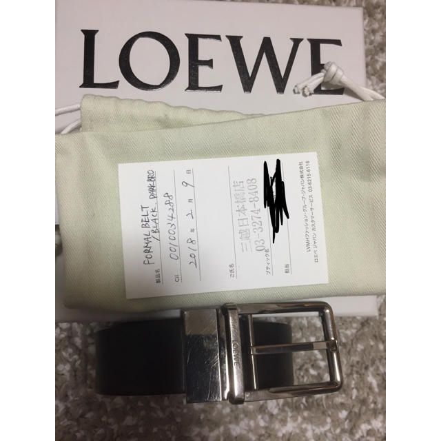 値下げ！Loewe ベルト メンズ フォーマル リバーシブル