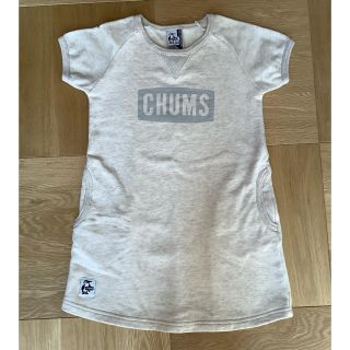 チャムス(CHUMS)の CHUMS 半袖ワンピース Loop Logo Dress 女の子　Mサイズ(ワンピース)