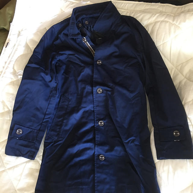 TETE HOMME(テットオム)のBlackmon テットオム　ライナー付ステンカラーコート　紺 メンズのジャケット/アウター(ステンカラーコート)の商品写真