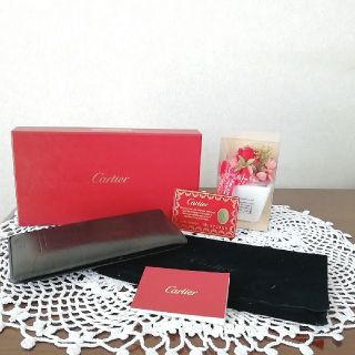 カルティエ(Cartier)のお値下げ、カルティエブラックカーフレザーパシャマトリックス(長財布)