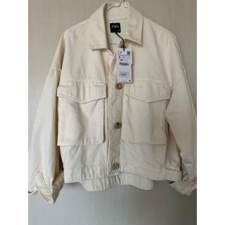 ザラ(ZARA)のZARA  ホワイト　ジャケット(Gジャン/デニムジャケット)