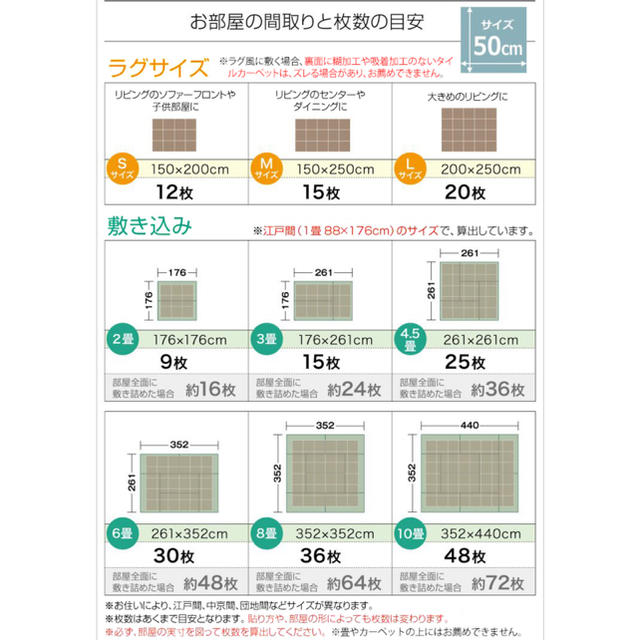 サンゲツ タイルカーペット 赤 NT-345 20枚 NT350 50×50cmの通販 by