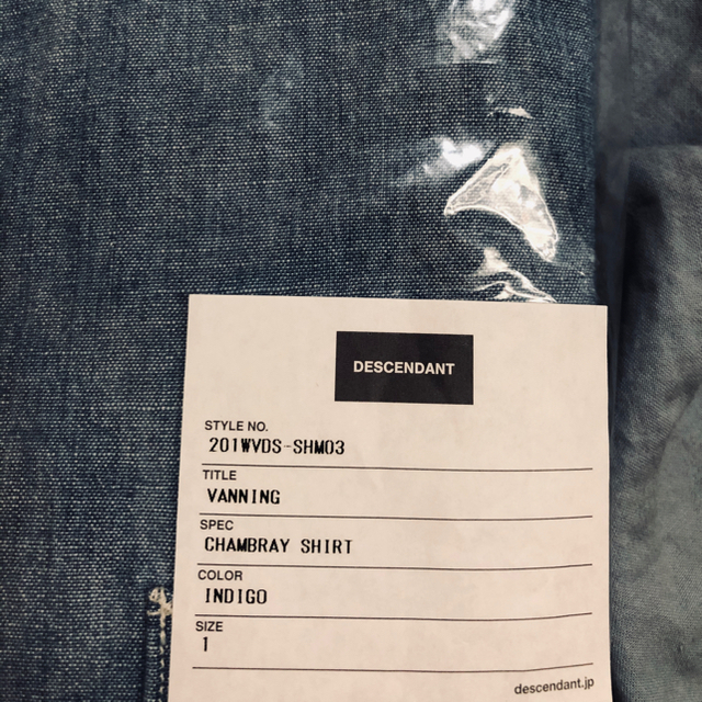 DESCENDANT 20SS VANNING CHAMBRAY SHIRT 1 2