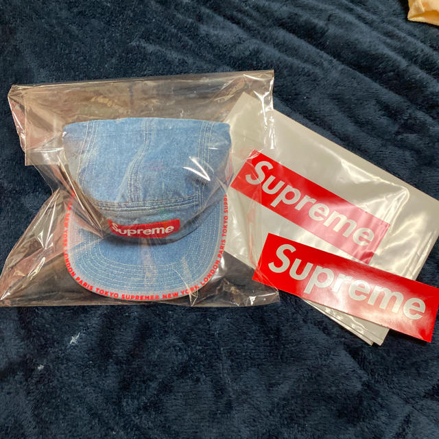 Supreme Worldwide Visor Tape CampCap デニム