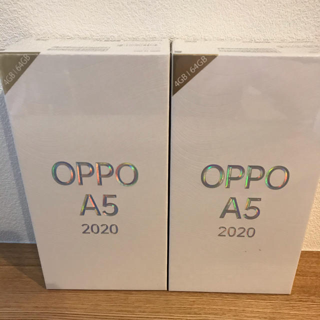 OPPO A5 2020 simフリー　2台ブルー×2台○画面