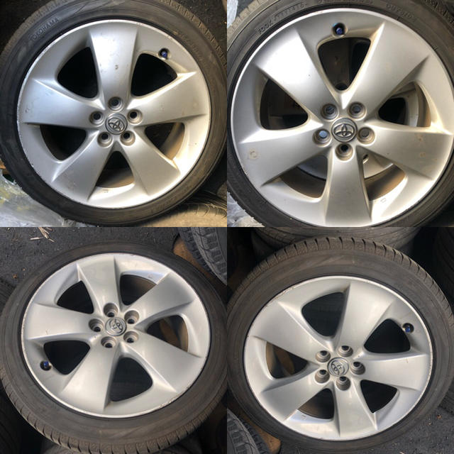 中古】プリウス30 zvw30 Sツーリング 17インチ バリ溝 8〜9分山の通販