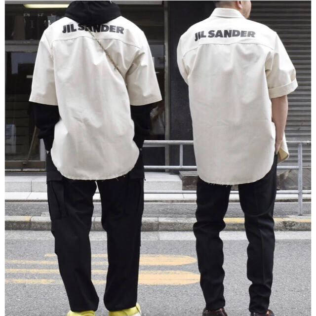 完売品 JIL SANDER 20SS ロゴオーバーサイズシャツ