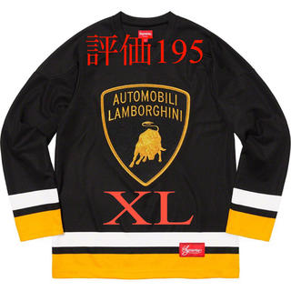 シュプリーム(Supreme)のSupreme Lamborghini Hockey Jersey 黒 XL(ジャージ)