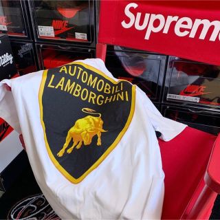 シュプリーム(Supreme)のXL Lamborghini Tee Supreme ランボルギーニ Logo(Tシャツ/カットソー(半袖/袖なし))