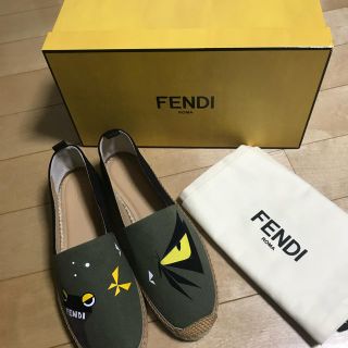 フェンディ(FENDI)の最終値下げ【新品】フェンディモンスターエスパドリーユ27cm(スニーカー)(スリッポン/モカシン)