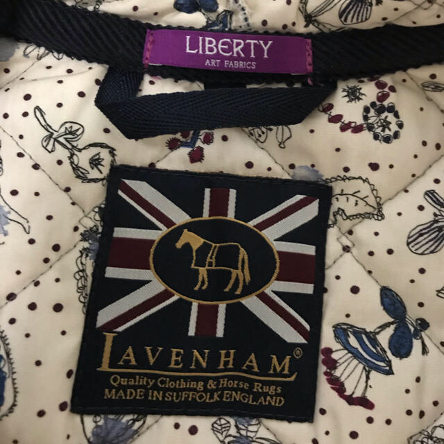 LAVENHAM(ラベンハム)のLAVENHAM ラベンハム リバティ ミナペルホネン ブランドン36 レディースのジャケット/アウター(ロングコート)の商品写真