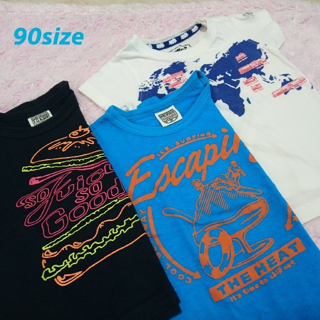 F.O.KIDS(エフオーキッズ)の【USED】男の子90サイズTシャツセット キッズ/ベビー/マタニティのキッズ服男の子用(90cm~)(Tシャツ/カットソー)の商品写真