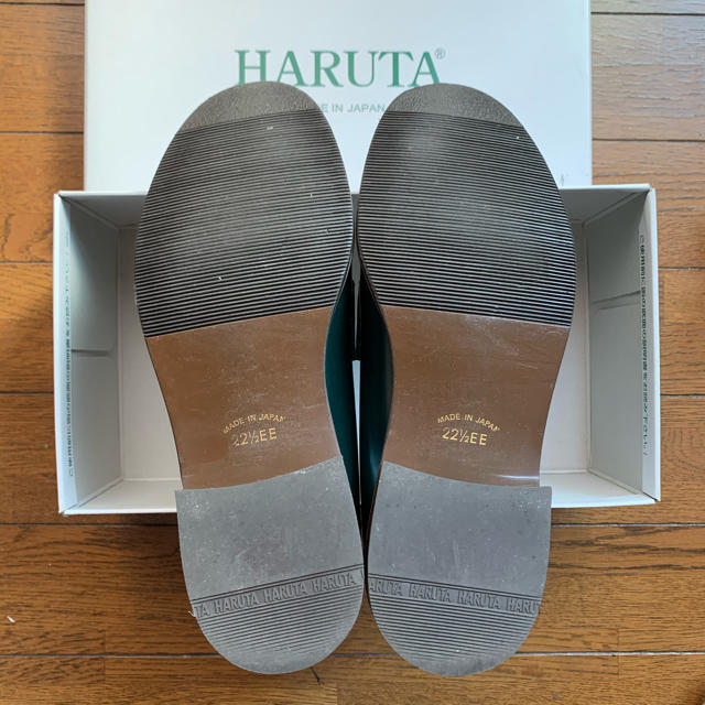 HARUTA(ハルタ)のHARUTA 本革コインローファー　グリーン レディースの靴/シューズ(ローファー/革靴)の商品写真