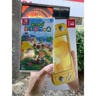 ニンテンドースイッチ(Nintendo Switch)のNintendo Switch lite イエロー&あつまれどうぶつの森(家庭用ゲーム機本体)