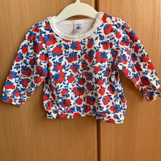 プチバトー(PETIT BATEAU)のプチバトー　トレーナー　女の子　12m 74cm(トレーナー)