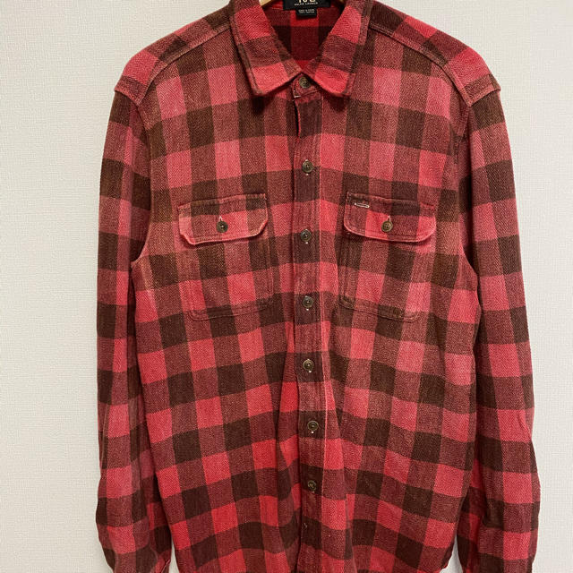 希少 RRL ブロックチェック フランネルシャツ　SIZE M