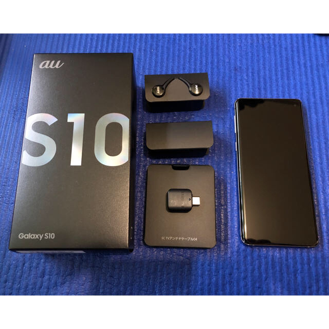 Galaxy(ギャラクシー)のGalaxy S10 Black au 128GB おまけ付き スマホ/家電/カメラのスマートフォン/携帯電話(スマートフォン本体)の商品写真