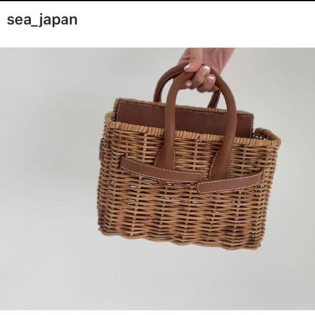 sea カゴバーキン　ラタン　S 新品未使用タグ付き