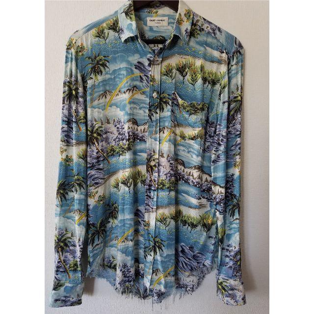誠実 SAINT LAURENT PARIS 16ss アロハシャツ 37 - 通販 - motelparati