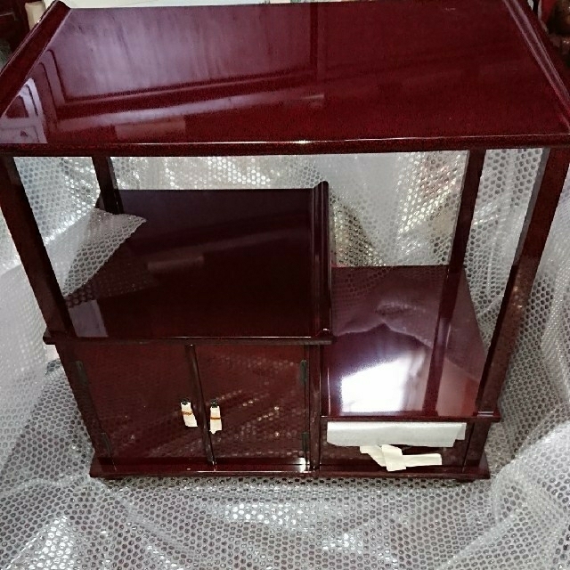 都内で ☀️最高級津軽七々子塗飾り棚☆未使用品・極美品,2月28日迄御