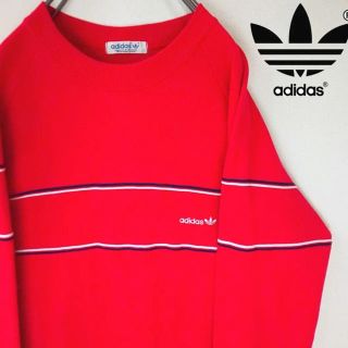 アディダス(adidas)の80s adidas アディダス トレーナー トレフォイルロゴ(トレーナー/スウェット)