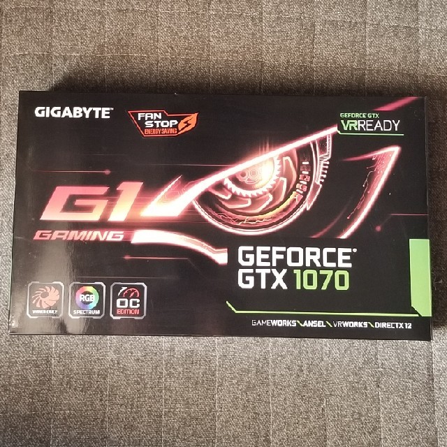 PCパーツGIGABYTE Geforce GTX 1070 G1 Gaming 8G