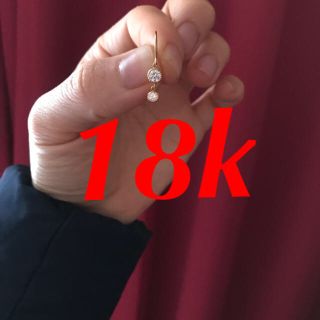 18k  片耳ピアス(ピアス(片耳用))