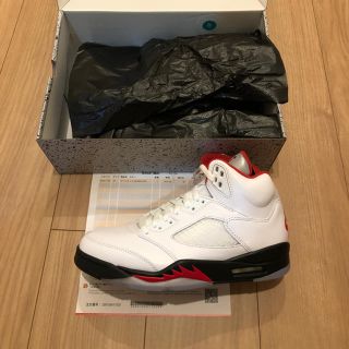 ナイキ(NIKE)のnike jordan5 fire red ナイキ(スニーカー)