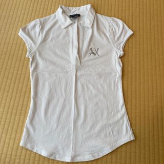 アルマーニエクスチェンジ(ARMANI EXCHANGE)のアルマーニ　エクスチェンジ　ポロシャツ　白(Tシャツ/カットソー(半袖/袖なし))