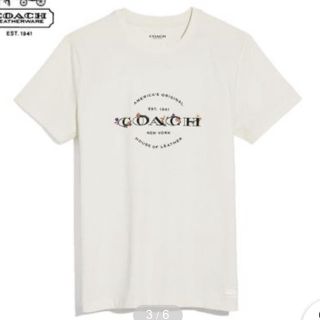 コーチ(COACH)のキャラメルル様専用 コーチ Tシャツ トップス 半袖 白 F33867(Tシャツ(半袖/袖なし))