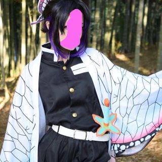 鬼滅の刃　胡蝶しのぶ　衣装＋ウィッグ(コスプレ)