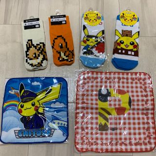 ポケモン(ポケモン)のポケモン　靴下&ハンドタオルセット【新品未使用】(ソックス)